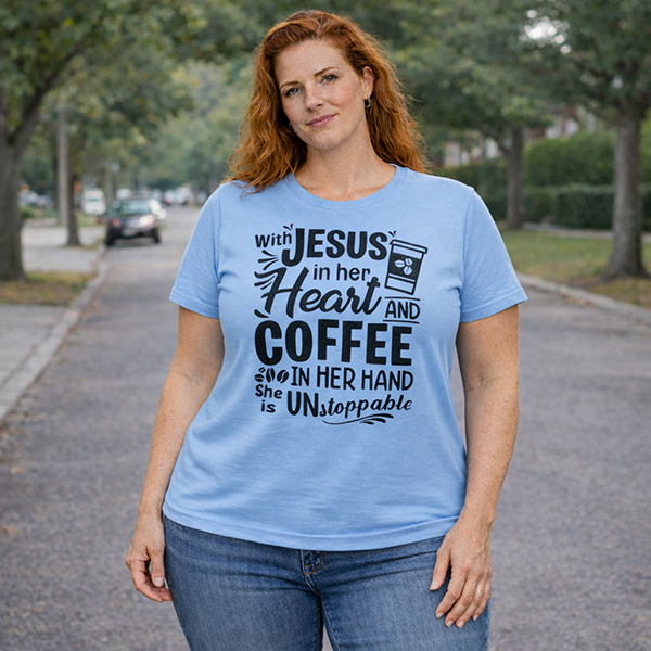 Jesus Coffee Unstoppable - Carolina Blue