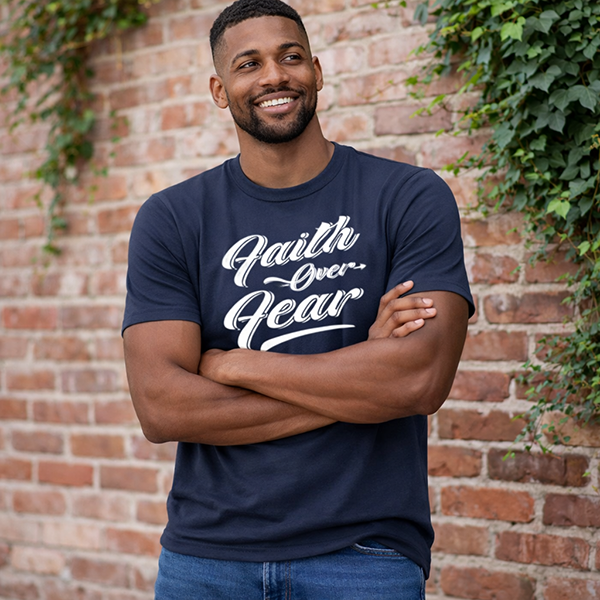 Faith Over Fear - True Navy