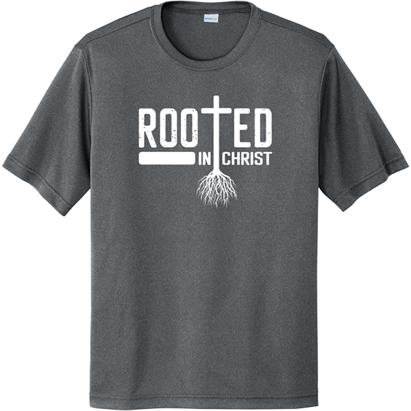 Rooted in Christ - Iron Grey Heather