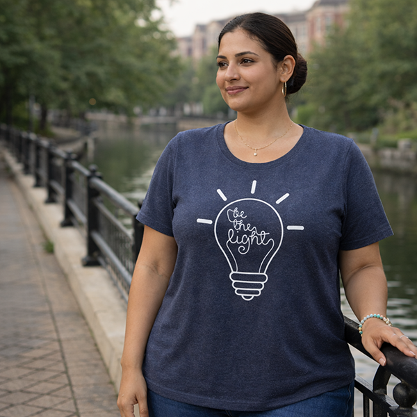 Be the Light - True Navy Heather