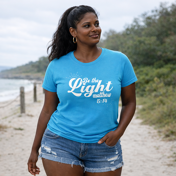 Be the Light (Matthew 5:14) - Carolina Blue