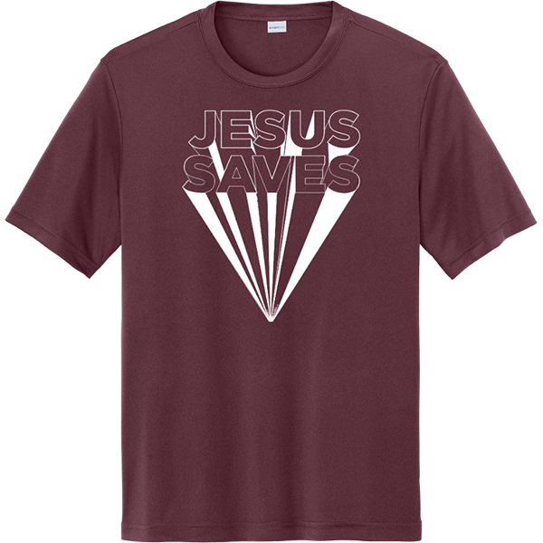 Jesus Saves - Maroon