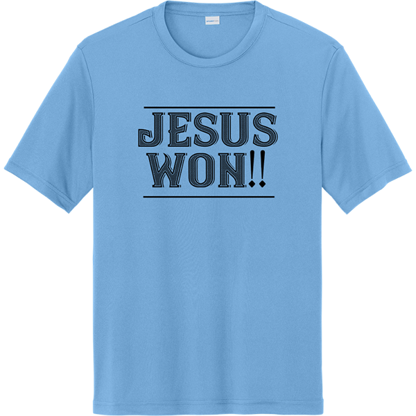 Jesus Won!! - Carolina Blue