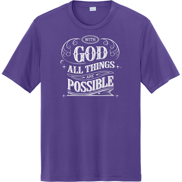 With God All Things Possible - Purple