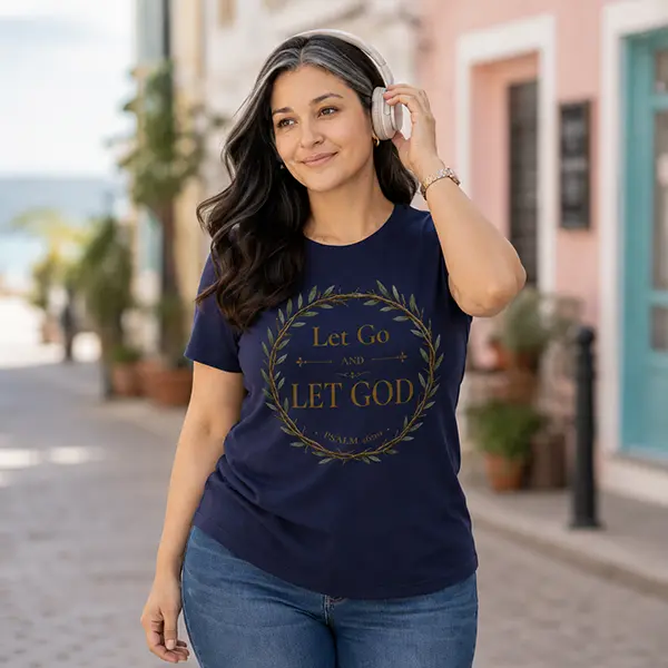 Let Go Let God Crown - True Navy