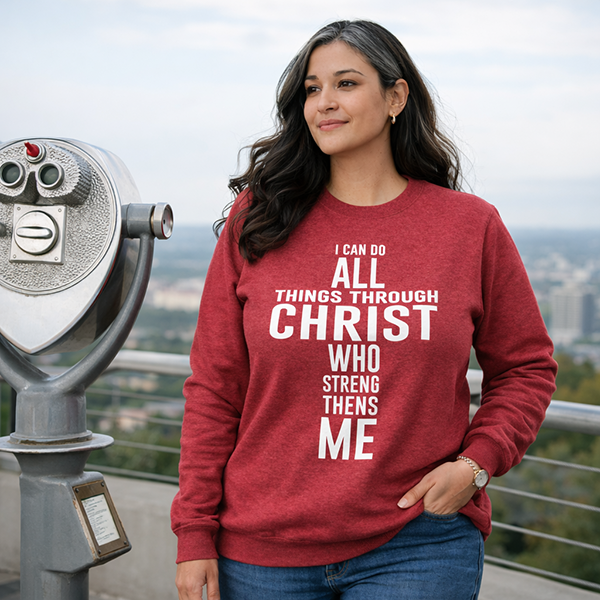 Through Christ I Stand - Heather Red