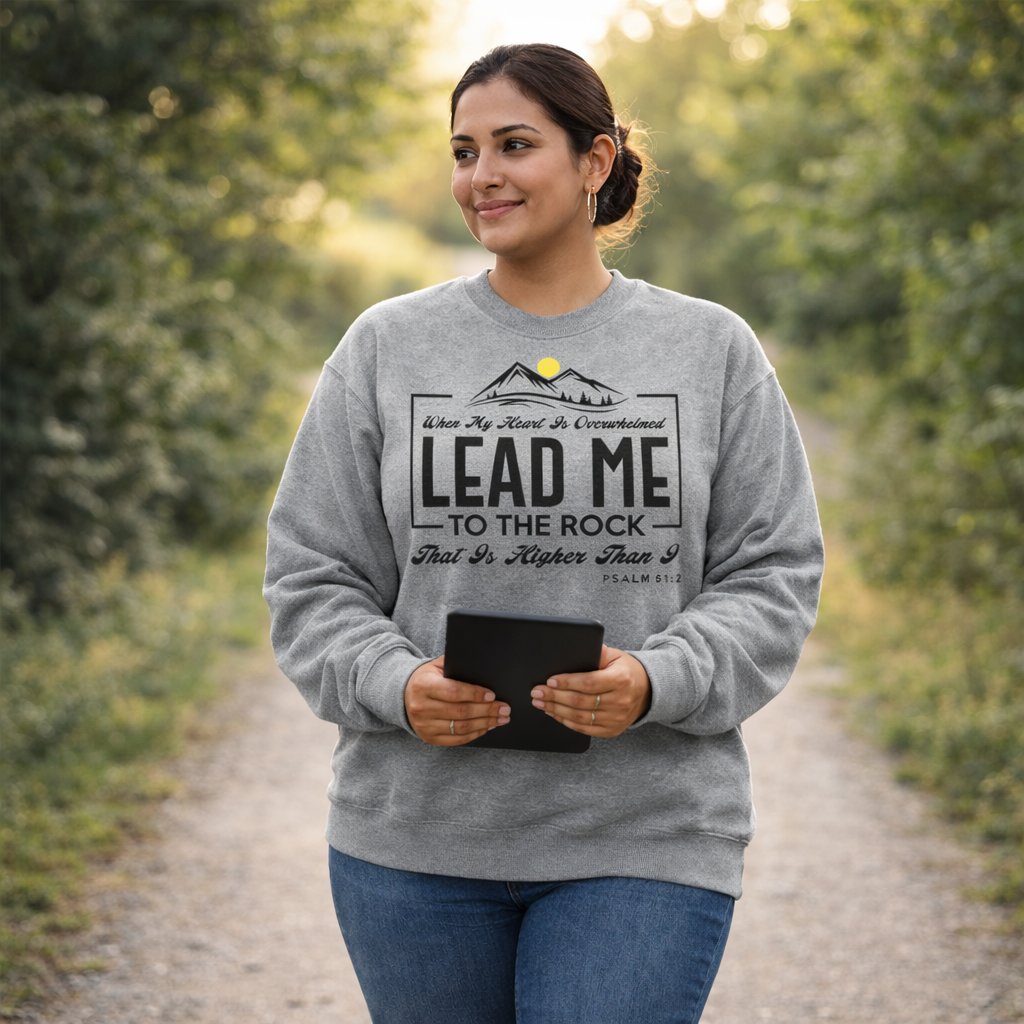 Lead Me to the Higher Rock - Athletic Heather