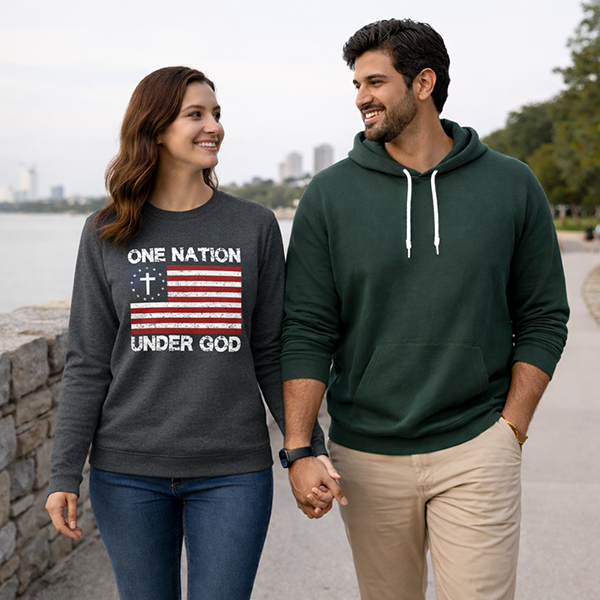 One Nation Under God - Charcoal