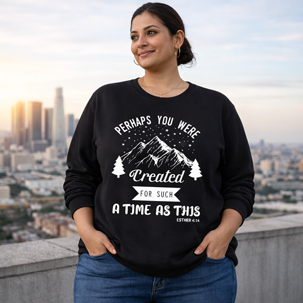 Created for Such a Time as This (Esther 4:14) - Jet Black