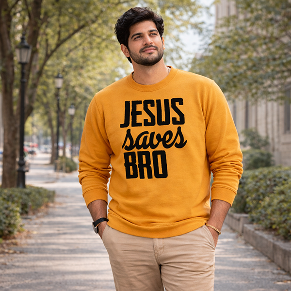 Jesus Saves Bro - Gold