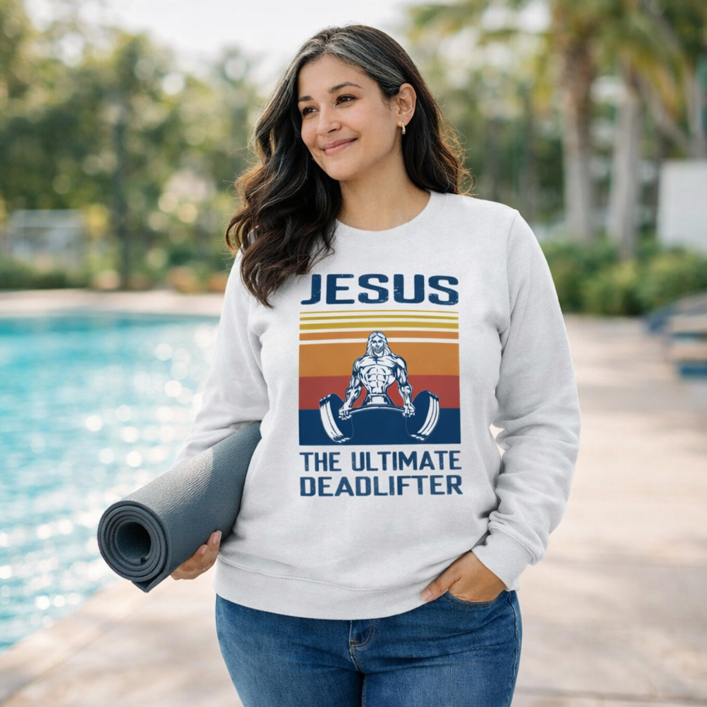 Jesus the Ultimate Deadlifter - White