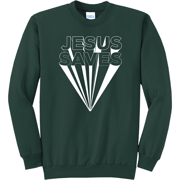 Jesus Saves - Dark Green