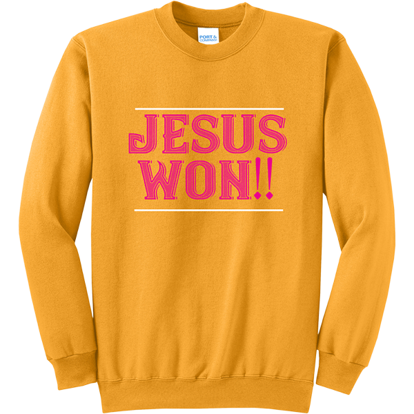 Jesus Won!! - Gold