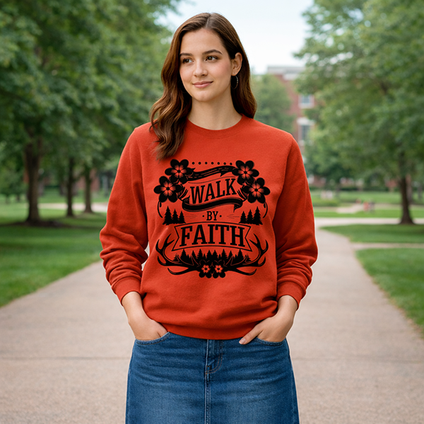 Walk by Faith - Orange