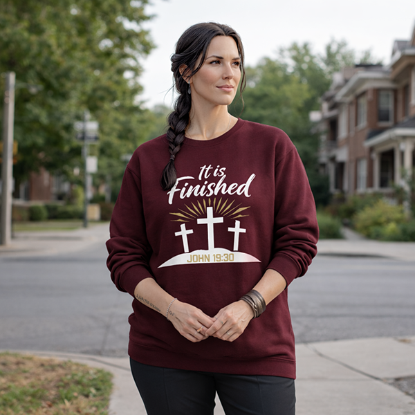 It Is Finished – John 19:30 - Maroon