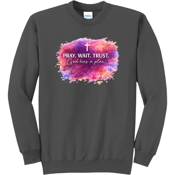 Pray Wait Trust - Charcoal