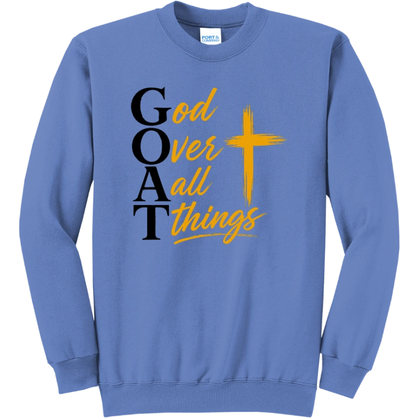God Over All Things - Carolina Blue