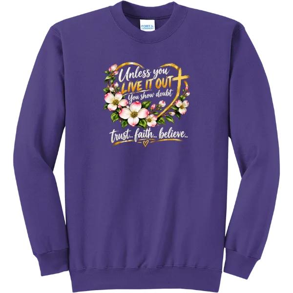 Live It Out Floral Faith - Purple
