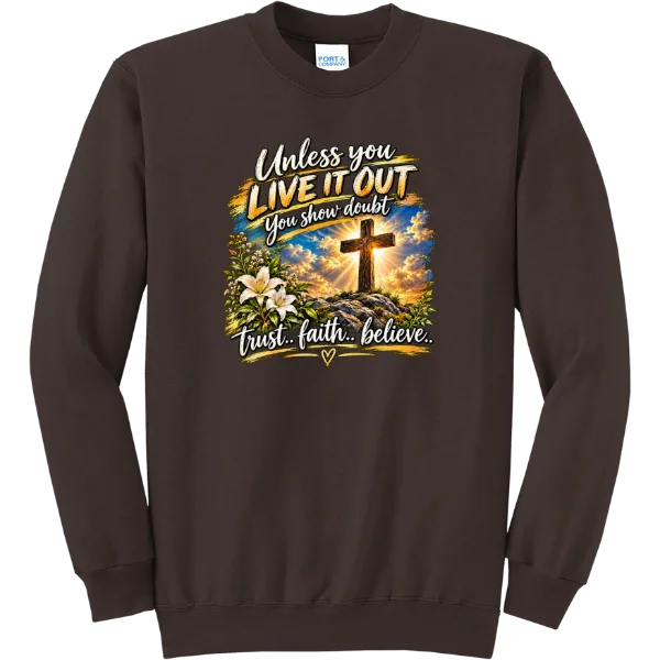 Live It Out Radiant Cross - Dark Chocolate Brown