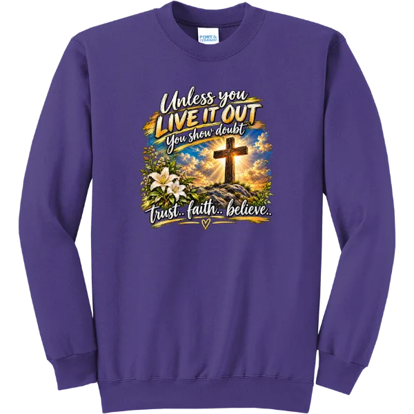 Live It Out Radiant Cross - Purple