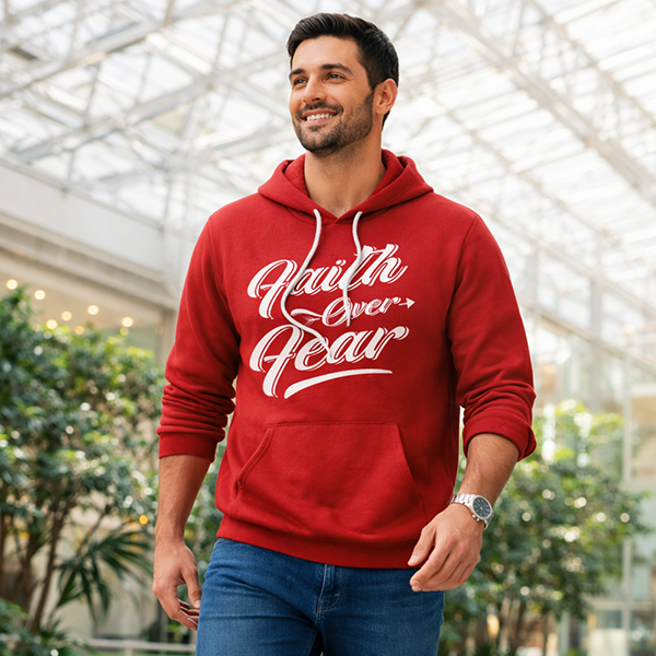 Faith Over Fear - True Red