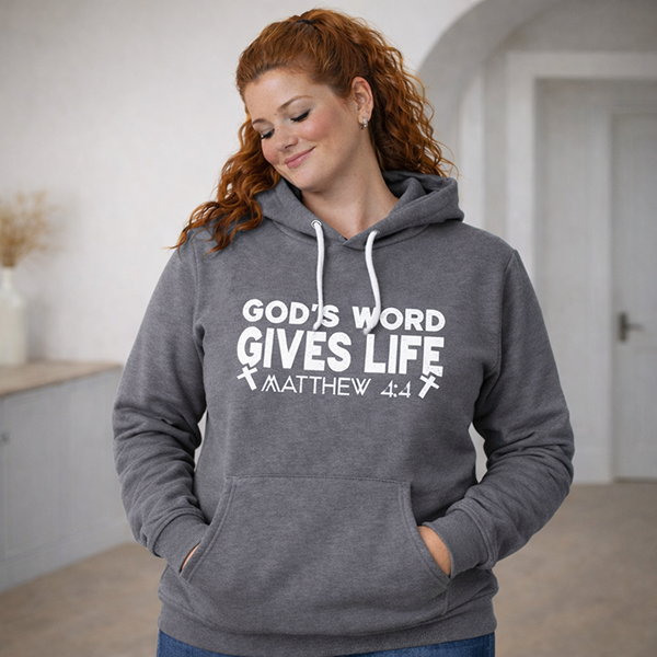 God’s Word Gives Life - Graphite Heather