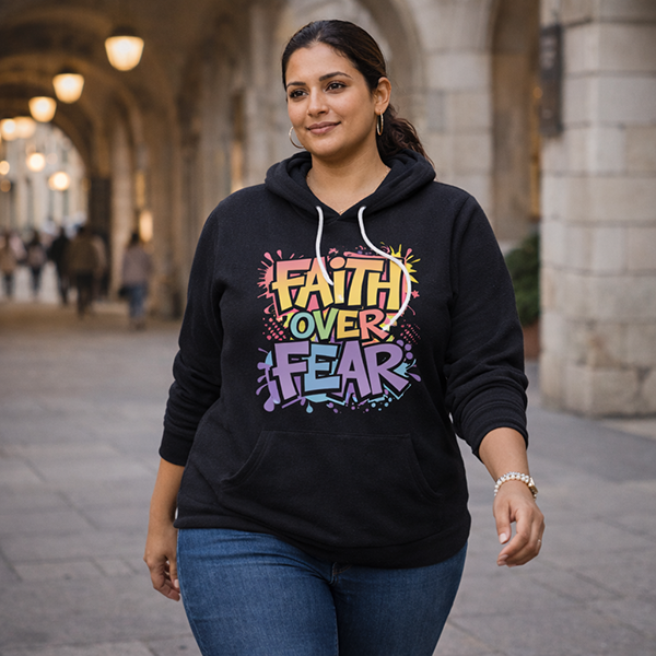 Faith Over Fear - Charcoal Grey