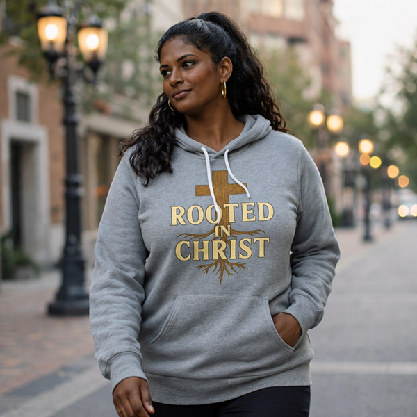 Rooted In Christ - Athletic Heather