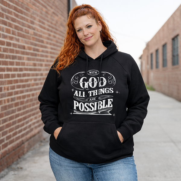 With God All Things Possible - Black
