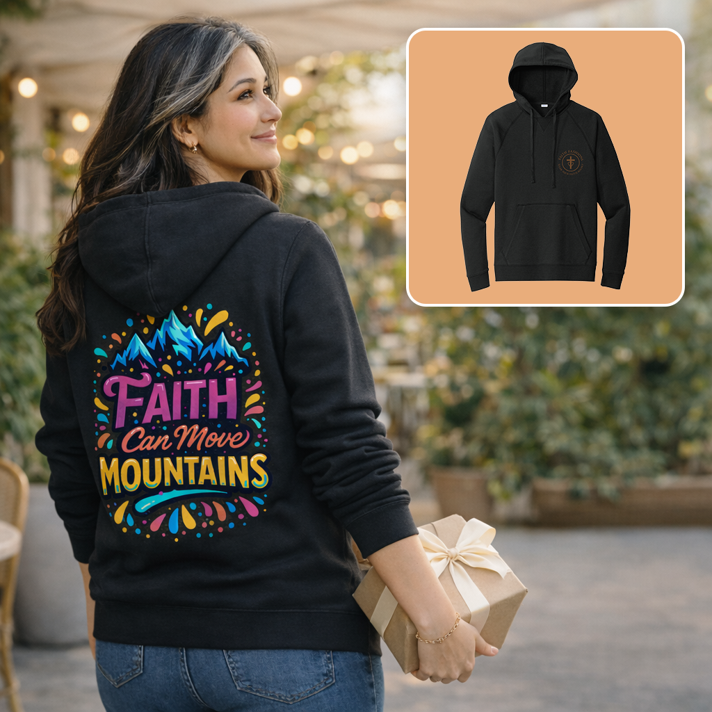 Faith Can Move Mountains - Black