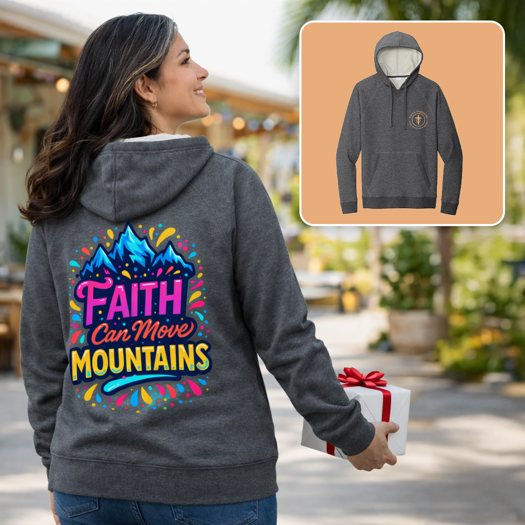 Faith Can Move Mountains - Graphite Heather