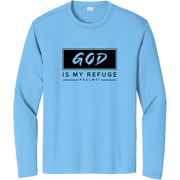 God Is My Refuge (Psalm 91) - Carolina Blue