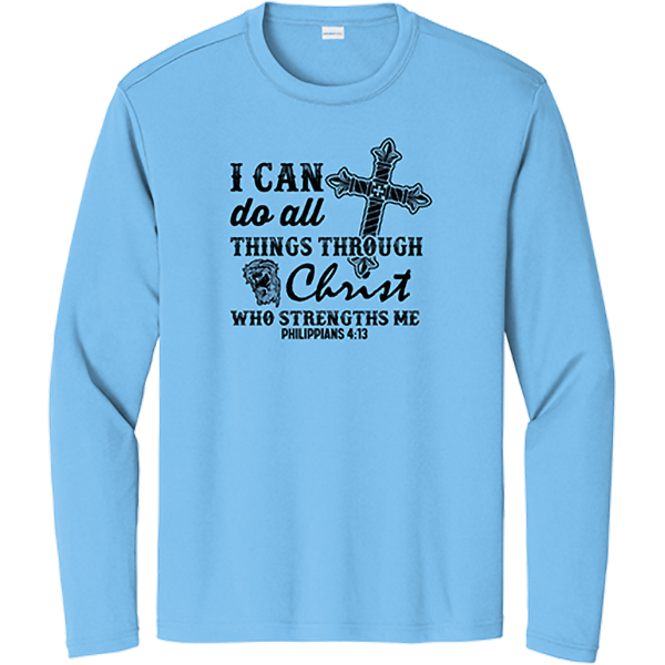 I Can Do All Things Through Christ - Carolina Blue