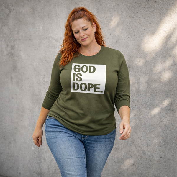 God Is Dope - Olive Drab Green