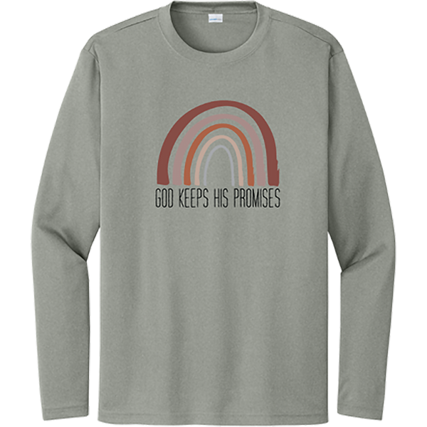 God Keeps His Promises - Grey Concrete Heather