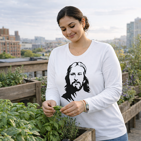 Jesus Portrait - White