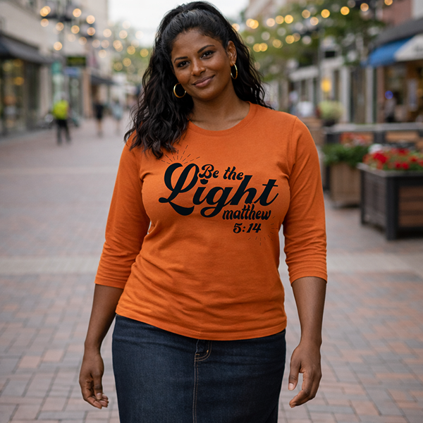 Be the Light (Matthew 5:14) - Deep Orange