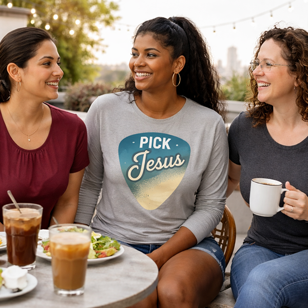 Pick Jesus (Romans 10:13) - Grey Concrete Heather