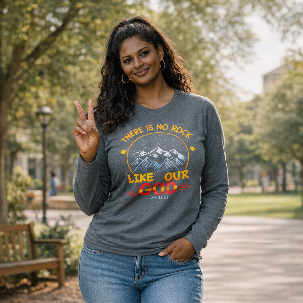 No Rock Like Our God - Iron Grey Heather