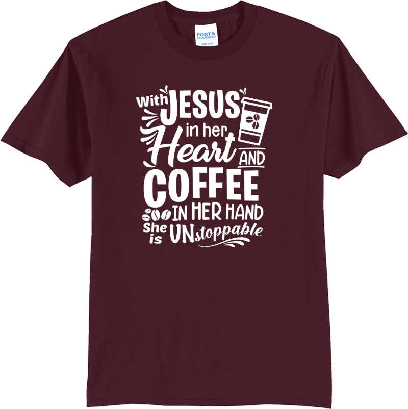 Jesus Coffee Unstoppable - Athletic Maroon