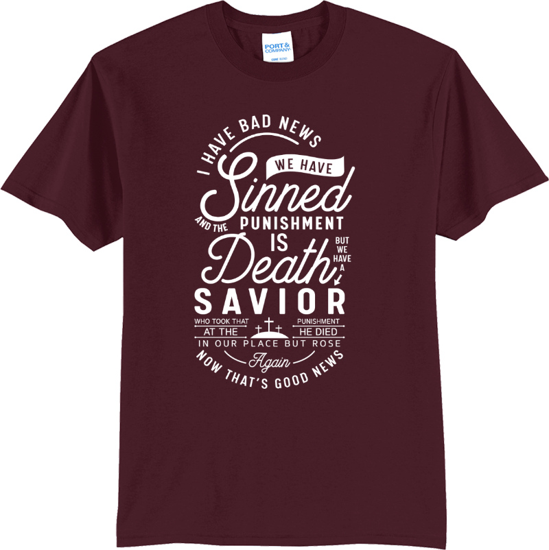 Good News Savior - Athletic Maroon