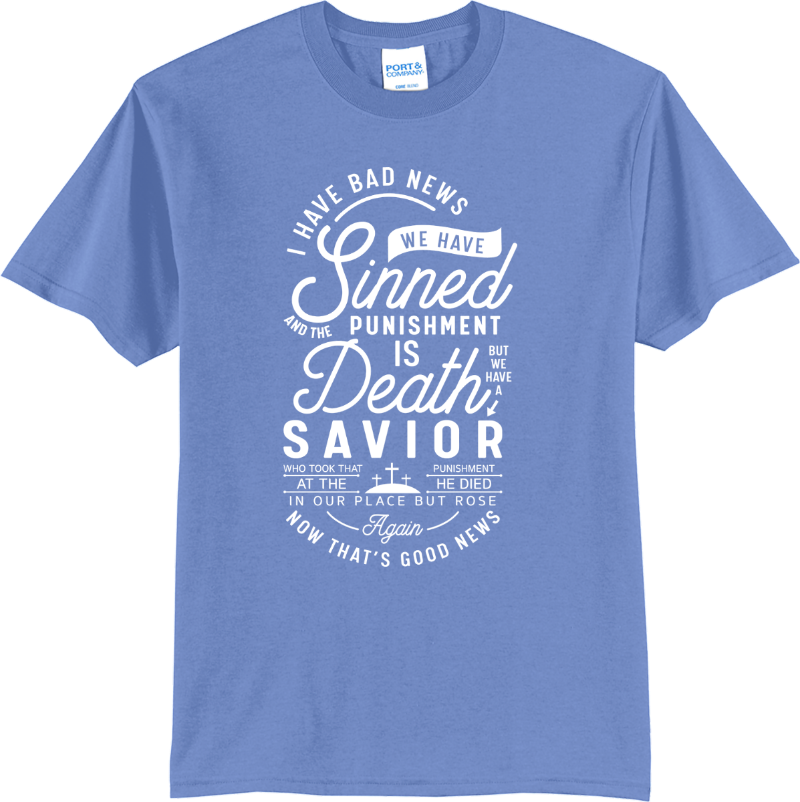 Good News Savior - Carolina Blue