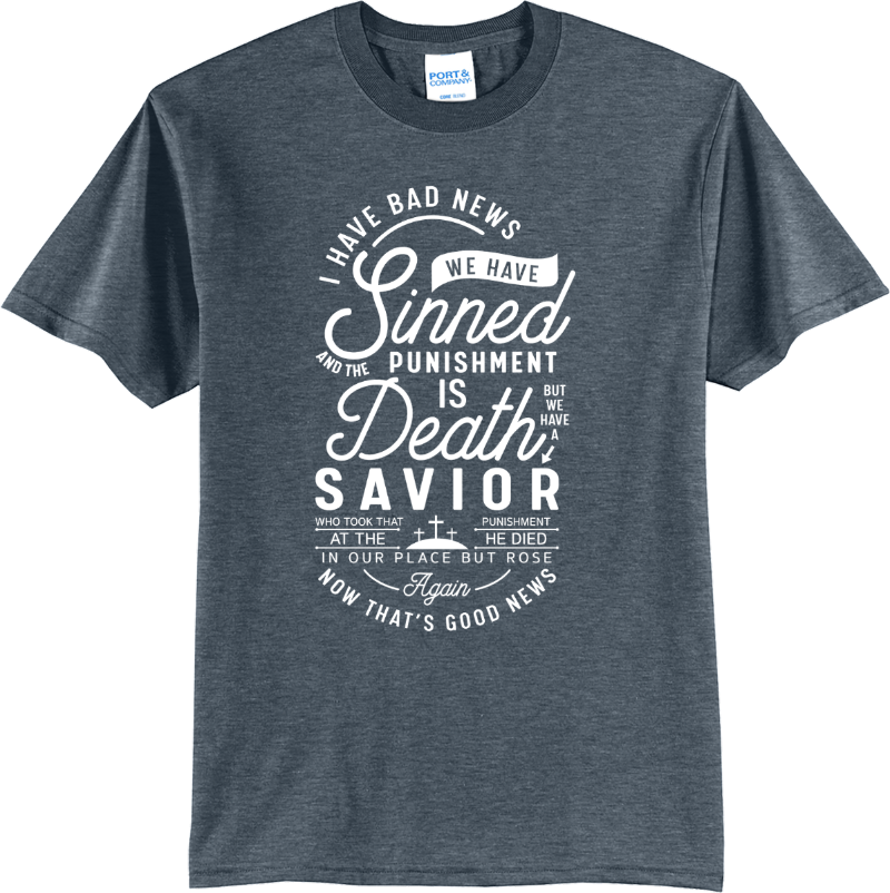 Good News Savior - Heather Navy
