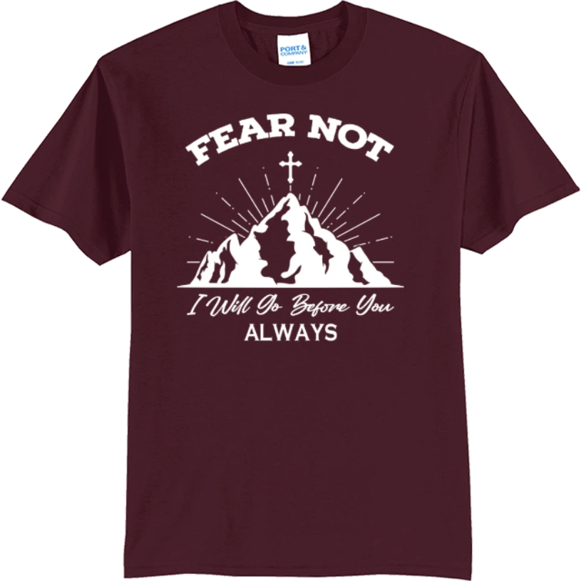 Fear Not I Go Before You - Athletic Maroon