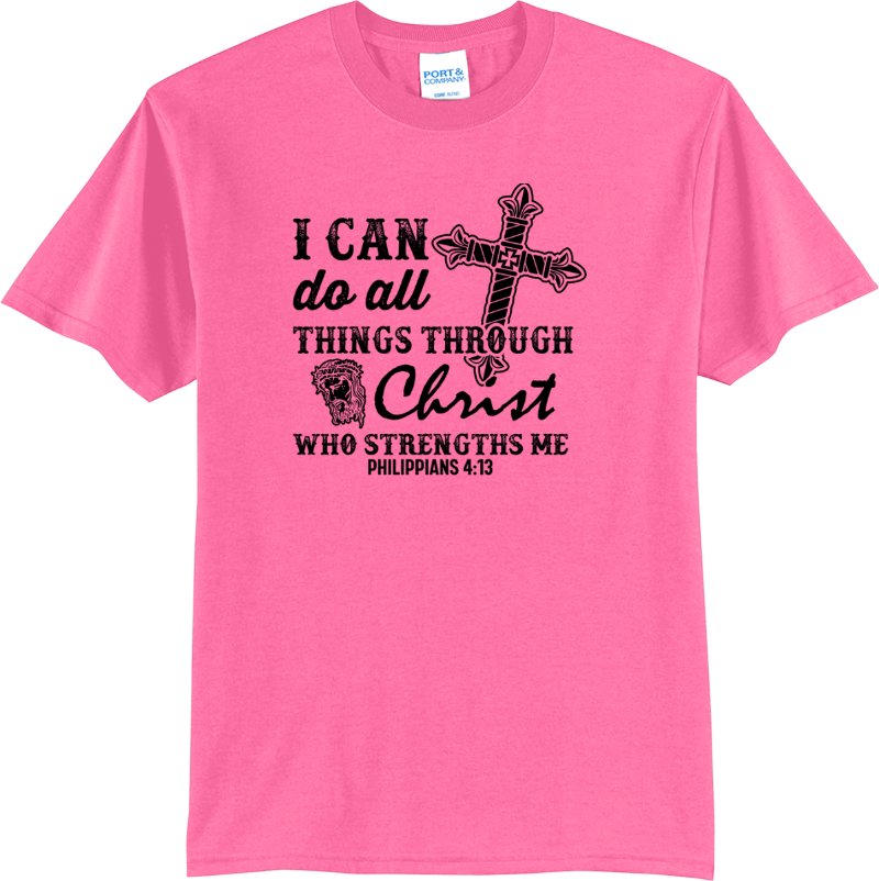 Christ Is My Strength - Neon Pink