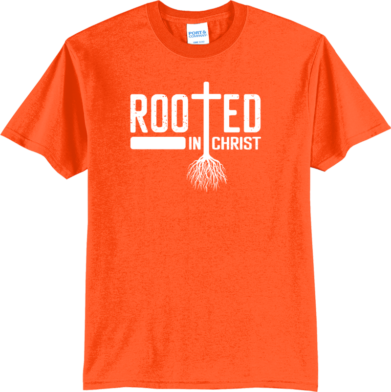 Rooted in Christ - Safety Orange