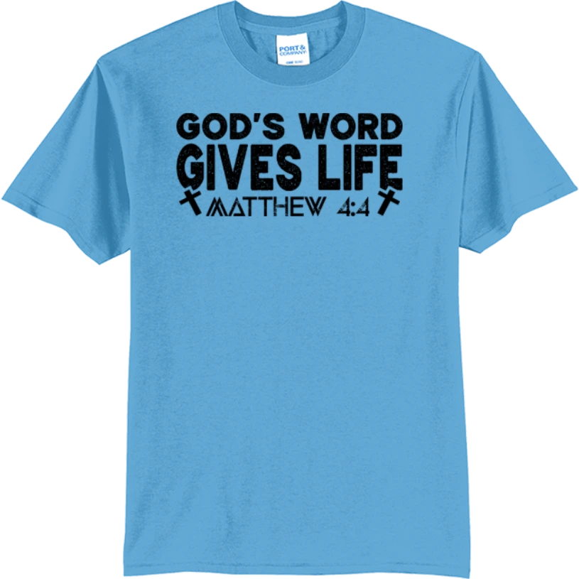 God’s Word Gives Life - Aquatic Blue