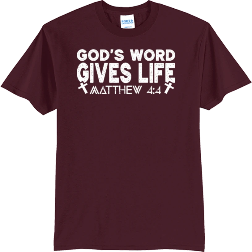 God’s Word Gives Life - Athletic Maroon
