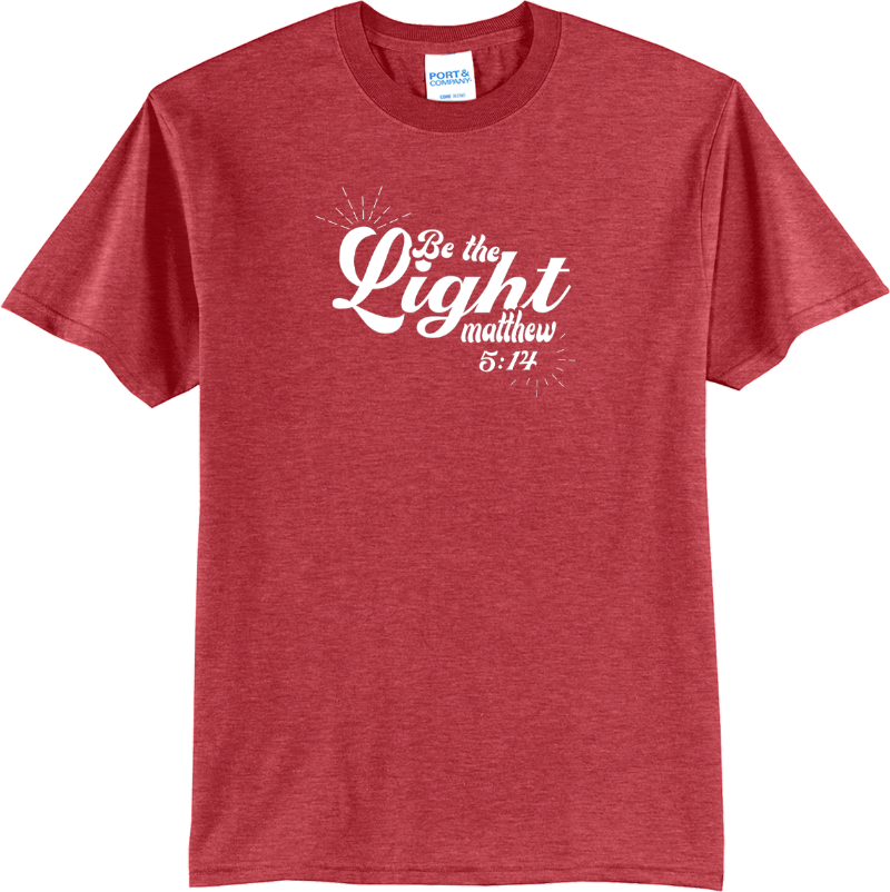 Be the Light (Matthew 5:14) - Heather Red