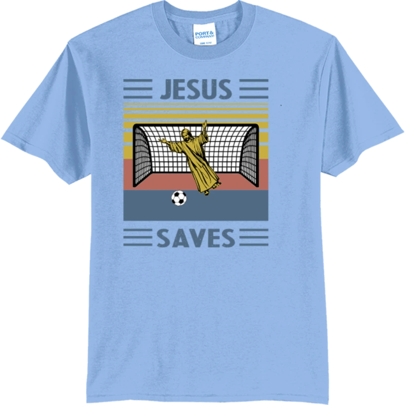 Jesus Saves - Light Blue